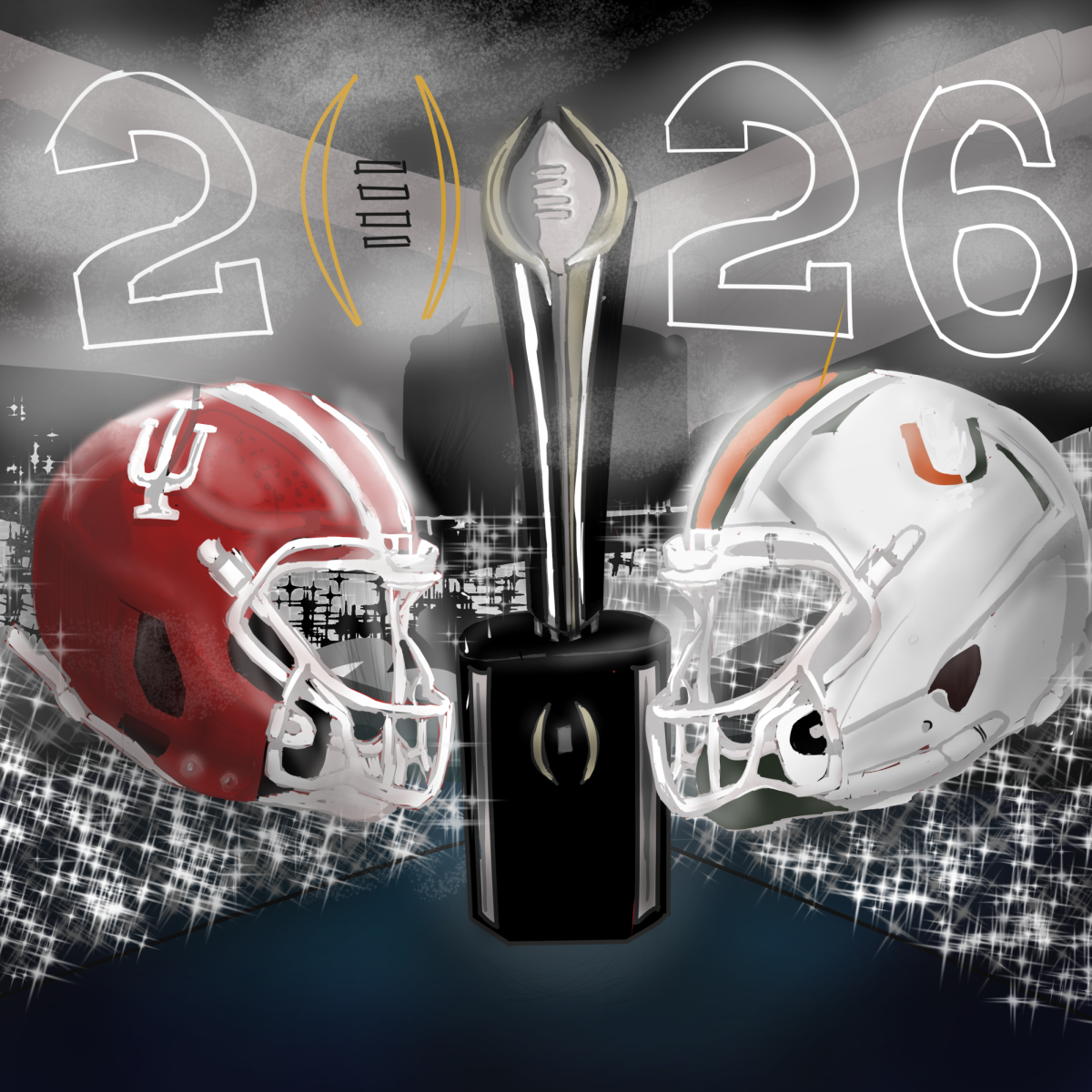 The Indiana Hoosiers and the Miami Hurricanes will complete for the College Football Playoff National Championship.
