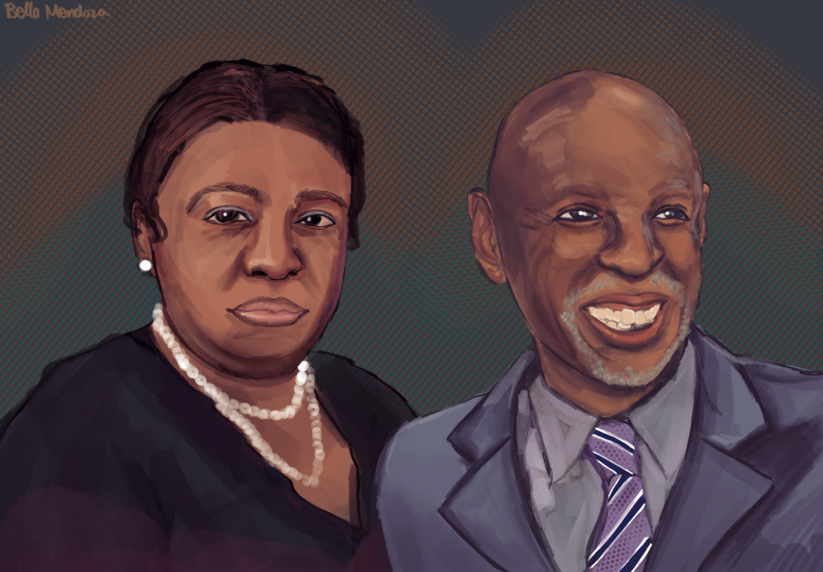 Illustration of Mary McLeod Bethune and Geoffrey Canada.